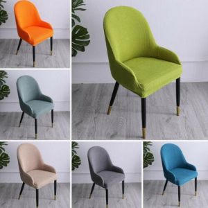 High Back Seat Covers for Dining Room Stretch Chair Covers Slipcovers Kitchen