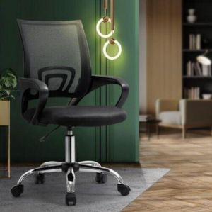 הכל לבית גיימינג Oikiture Office Chair Gaming Chair Computer Mesh Chairs Executive Black